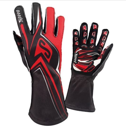Speed Handschuhe Melbourne 2.0 schwarz-rot