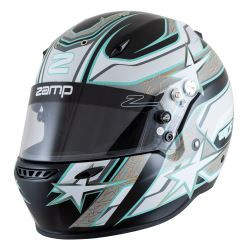 Zamp Helm ZR72 Matte Black Grey Blue