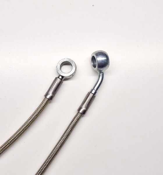 Bremsleitung Stahlflex 45 Grad / gerade Hohlschraube 6mm